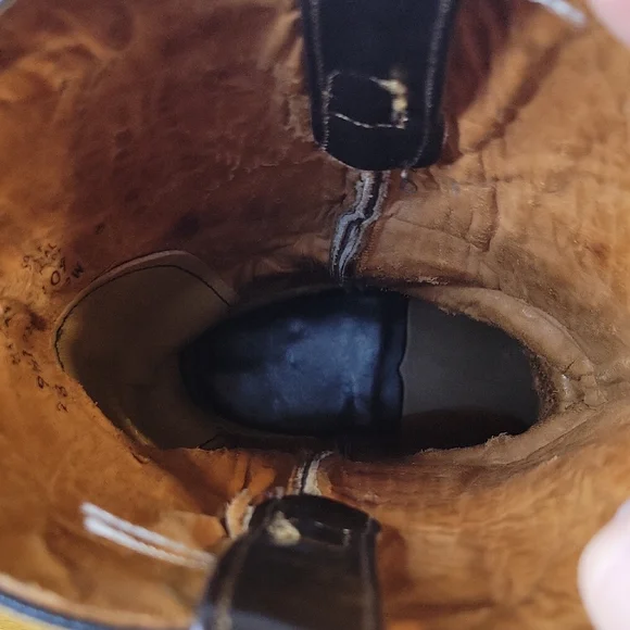 Patchwork Leather Western Boots - Picture 16 of 16